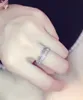 HFYK 고급 로즈 골드 입방 입방 지르코니아 여성을위한 HOLLOW 결혼 반지 파티 파티 bague femme anillos ringen