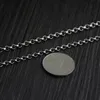 S925 Sterling Silver Chain Vintage Thai Silver Necklace O Circle Chains For Men Women Fine Jewelry 3 5mm 4mm 45cm-80cm281o