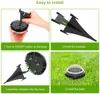 4 шт. Solar Powered Disk Lights Garden Украшение 8LED PATHWAY Lights Открытый Водонепроницаемый Сад Ландшафт Освещение для дворного пакета Патио