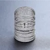 Wholesale-Europe and United States Dunhuang network explosion models exaggerated creative ring silver plated gold-plated