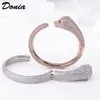 Donia jewelry luxury bangle party European and American fashion leopard copper micro-inlaid zircon designer bracelet gift