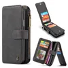 Telefonfodral Läder Magnetiskt fodral för iPhone12 11Pro X Xs 8 Plus Samsung S20 CASE Multifunktion Zipper Wallet Phone Shell 28049763692