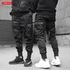 Dropshipping 2019 pantalón de entrenamiento de primavera y verano nueva de bolsillo streamer Harlan pantalones de herramientas elástico de la cintura de los hombres pantalones tácticos