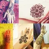 Zwarte Henna Tattoo Pasta Indiase tijdelijke nep tattoo natuurlijke kruiden Body Art Mehandi Ink4498256