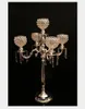 Son Kristal Düğün Centerpiece cam Altın Şamdan Temizle Mumluk Olay Parti Masa Dekorasyon decor00017