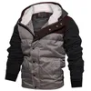 Veste d'hiver Hommes épais Parkas chauds Casual Outwear Collier à capuchon à capuchon et manteaux Homme Marque Taille S-2XL