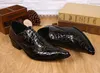 6.5cm högklackade skor läder handgjorda pekade tå fest bröllopskor för man affärer chaussures hommes, stora storlekar US6-12, EUR38-46