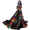 Verão 2019 Vestidos Africanos para Mulheres Bazin Off Should Party Dress Dashiki Elegante vestido longo para fêmea WY2734