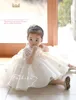 새로운 아기 소녀 드레스 미인 꽃 유아 소녀 파티 Tutu 침례 드레스 플로랄 생일 축하 Christening infantil vestido