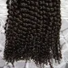 200gの人間の編組髪のままって、編組のためのキンキーカーリーヘアエクステンション2pc weft no weft brazilian humal hair crochet braids 1412131