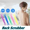 Scrubber per la schiena Doccia Spazzola per il corpo da bagno in silicone a doppia faccia Copertura completa Doccia Spazzola per la schiena Soft Remove Horny Dirt Telo da bagno Doccia ZYQ572