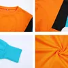 Mulheres New Primavera Outono bonito Pinkycolor Laranja Hoodies manga comprida solta Top Curto camisola capuz retalhos Casual