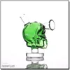 Mini tête de mort bong en verre pipes à fumer narguilé barboteur accessoires petite pipe à eau main
