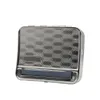 Zilveren metaal 78mm automatische sigaret tabak roller rolling machine box case voor 78mm papers.pattern willekeurig