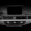 Car Styling En Fiber De Carbone Navigation Décoration Cadre Couverture Tableau De Bord Decal Autocollants Garniture Pour Audi A4 B9 2017-19 Auto Accessoires
