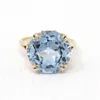 Exquisite fashion ring jewelry real blue diamond 925 Solid standard sterling silver wedding engagement ring size 6-10