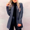 2019 New Women Mid-Comprimento Trench Coat Blazer Slim Fit Terno Casaco de Lã Feminino Primavera Botão Outono Sólido Outwear Roupas