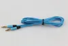 3.5mm cabo de cabo de áudio Car Aux Extension Cable 120 cm para mp3 para telefone colorido em estoque 300 pcs