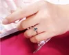 Klassieke ontwerper zes klauw zilveren kleur ring Oostenrijk kristal diamant trouwring voor bruids kerstcadeau voor vrouwen sieraden verlovingsring