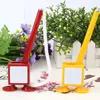 Online Stationery Supplies Wholesale Novelty Fixed Bank Counter Desk Pen Custom Logo QR Code Plastic Square Desk Pen With Square Stand