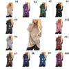 Side Twist Tee Shirts Irregular Loose O Neck Long Sleeve Tops Women Autumn Knotted T Shirts LJJOO7192