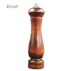 Rubber Mills Wooden Peppers Grinder Mill with Durable Adjustable Knob for Pepper salt and shakers Spices shaker2229199