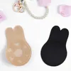 Newest Women Push Up Bra Rabbit Ears Self Adhesive Bra Silicone Nipple Cover Stickers Lift Breast Invisible Strapless Blackless Bra Pad