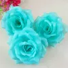 100st 10 cm elfenben konstgjorda blommor Silk Rose Head Diy Decor Vine Flower Wall Wedding Party Decoration Gold Rose Head1601975