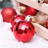 Julkula set julgran färgglada hängande boll dekorationer 24pcs diy xmas träd hängande xmas elektroplätering boll gåva