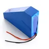 72v 20ah Triangle Ebike Lithium Ion Batteripack 72v 3000W Elektrisk cykelbatteri med laddare + Väska för Samsung Cell