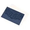 Blue White Elegant Laser Cut Wedding Invitation Cards gratulationskort Anpassa företag med RSVP -kort Decor Party Supplies6965370