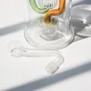 Cute Glass Pipes Shisha Hookah Oil Burner Hookah Ash Catchers for Bong with Tobacco Bowl and Smoking Pipe Glass Percolater Bubbler Pipes