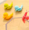 Yeni Varış Şeker Renkler Sevimli Salyangoz Şekli Silikon Çay Poşeti Tutucu Kupası Kupa Çay Poşeti Klip Hediye Seti 460 adet
