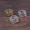 Metalen bruiloft servet ring speciale lente ontwerp gouden servet ringen tafel keuken servet houder diner feest kerstcoratie vt0312