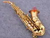 Nouveau Saxophone Soprano incurvé S-991 Saxophone en laiton or Rose embout professionnel patchs tampons anches plier le cou