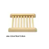 100PCS Natural Bamboo Wooden Soap Dish Wooden Soap Tray Holder Storage Soap Rack Plate Box Container for Bath Shower Bathroom WCW601