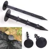 KCASA 10pcs/Pack Black PP Mulch Shading Pest Control Garden Ground Nail Plastic Film Fixed Pegs Gardening Fixing Tools For Fixing Plastic Mu