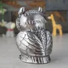 Vintage Metal Owl Piggy Bank LELO DE ZINC LIGONEIRA FNICURINAS DE MOUNIDADE DINHEIR