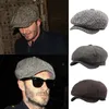 Mens Fashion Berets 성인 핫 판매 캡 베이커 소년 모자 평면 모자 15 색