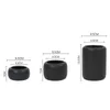 Cylindrical Ceramic Planters Set - 3pcs Matt Porcelain Flowerpot Mini Geometric Succulent Plant Pots Flower Pot Bonsai Planters