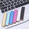 Nuevo colorido USB de carga cíclica encendedor de plástico a prueba de viento portátil diseño innovador para cigarrillos Bong pipa para fumar sin DHL