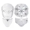 Nouveaux masques faciaux légers à Led Face Whitening Machine PDT Beauty Therapy 7 couleurs Masque à LED rouge avec cou