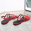 2019 New arrival ldesigner Flat sandals metal strip Black Patent Leather Women Tribute Real Leather Letter Sandals metal buckle size 35-41