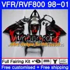 Honda Interceptor VFR800R VFR800R 98 99 00 01 259hm.0 VFR800 VFR 800 RR 800 RR 1998 1998 1998 1998 1998 1998 1998 1998 1999 2000 2001フェアリングキットレポートオレンジ