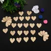 100 Packed Wood Heart Wedding Hanging Decor Ornament Party Guestbook Signing Party Guest Greetings DIY Writing Love Crafts Projects