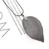 Leaf gold necklace 4 colors personality simple natural leaf sample fashion pendant jewelry decoration free shipping