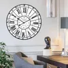 Large 60cm Industrial Vintage Retro Art Design Roman Number Stereoscoptic Needle Wall Clocks For Home Decorate