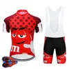 2024 Pro Cartoon Team Cycling Jersey Krótki 9d Zestaw MTB Bike Odzież Ropa Ciclismo Rower noszenie ubrania męskie maillot cuotte