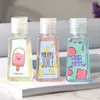 30ml 60ml Empty PET Plastic Bottle with flip cap trapezoid shape bottle for makeup fluid disposable hand sanitizer