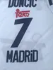 NCAA Luka Madrid Doncic Jerseys 77 Basketball Uniform 7 Team Club MVP Euroleague Spain Europe Slovenija Stitched Quality Men White Black